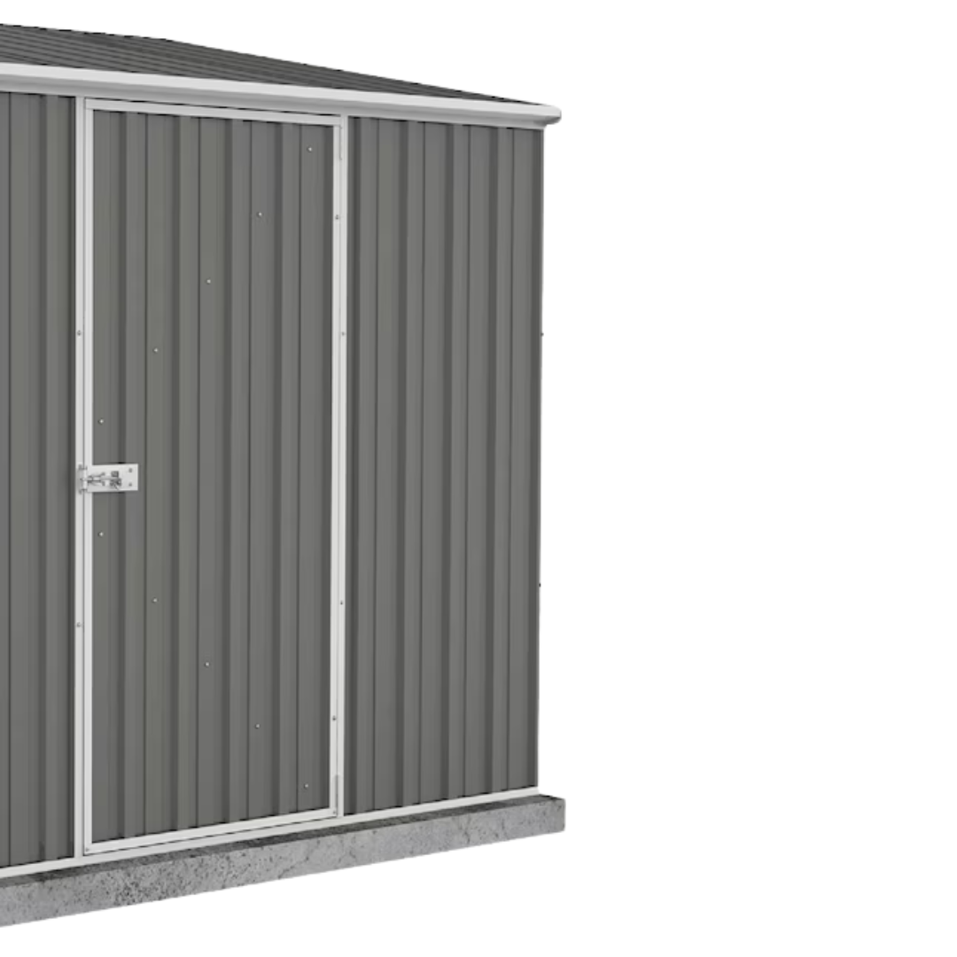 Florvik 5x7 ft Galvanized Steel Outdoor Storage Shed – Space Saver Design