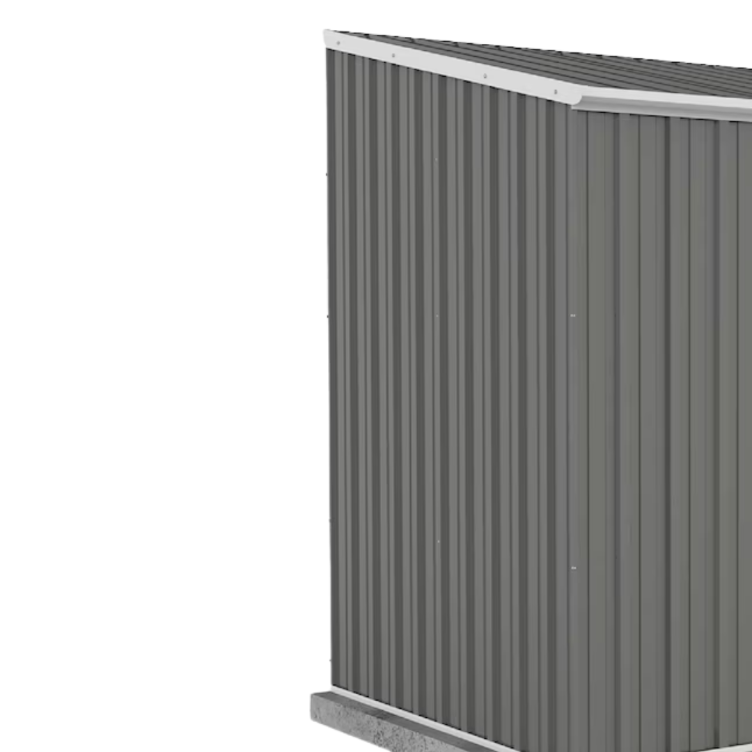 Florvik 5x7 ft Galvanized Steel Outdoor Storage Shed – Space Saver Design