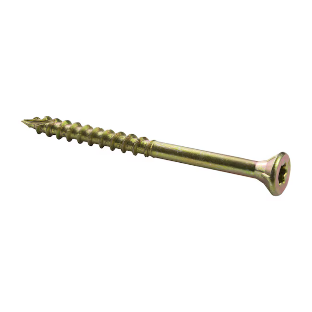 Florvik 9 x 2-1/2-in Yellow Zinc Interior Wood Screws – 85 Pack