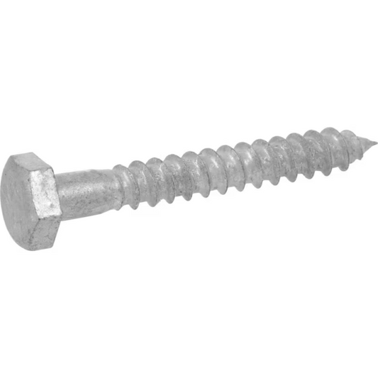 Florvik 3/8-in x 3-1/2-in Hot-Dipped Galvanized Exterior Lag Screws – Hex Head
