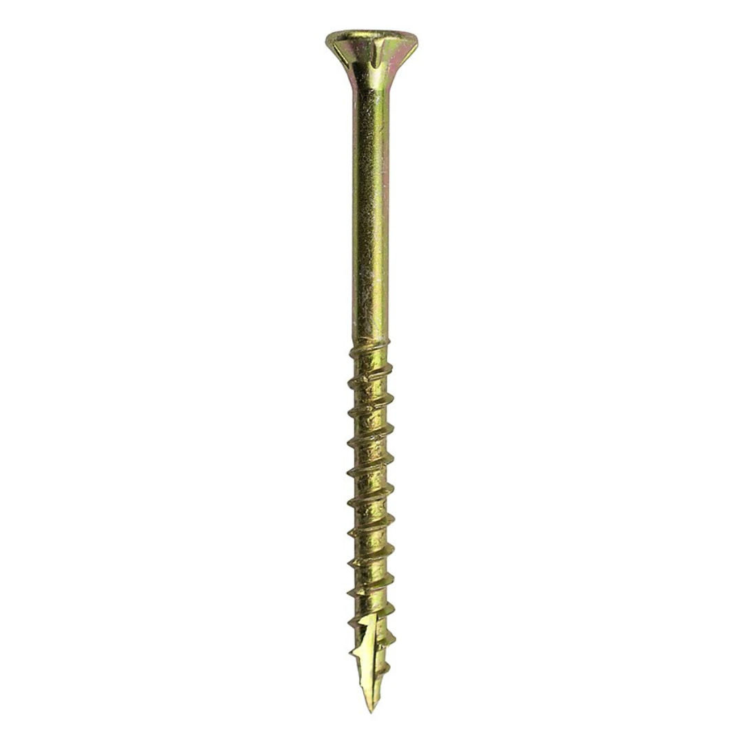 Florvik 9 x 2-1/2-in Yellow Zinc Interior Wood Screws – 85 Pack