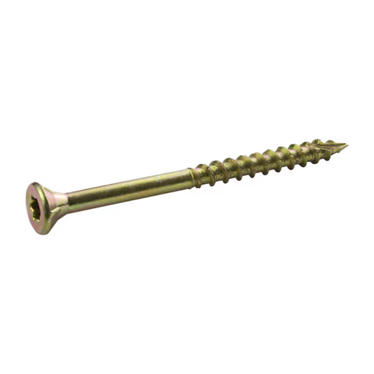 Florvik 9 x 2-1/2-in Yellow Zinc Interior Wood Screws – 85 Pack