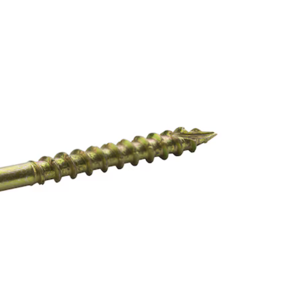 Florvik 9 x 2-1/2-in Yellow Zinc Interior Wood Screws – 85 Pack